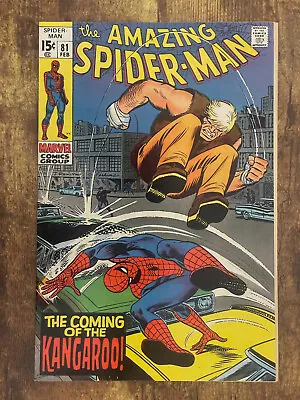 Buy Amazing Spider-Man #81 - STUNNING HIGH GRADE - 1st App Kangaroo - Marvel 1970 • 38.74£