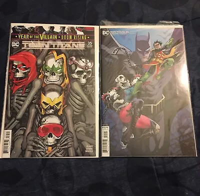 Buy Teen Titans #35 And Teen Titans #45 Randolph Variant 2 Issue Lot DC 2019-2020 • 3.95£