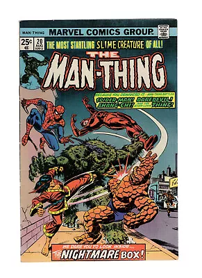 Buy Man-Thing #20 - Spider-Man Daredevil Shang-Chi Appearance - Higher Grade Minus • 8.03£
