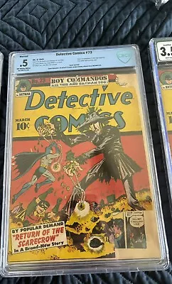 Buy Detective Comics #73 - 1st Golden Age Scarecrow Cover! 1943  CBCS 0.5 • 1,607.75£