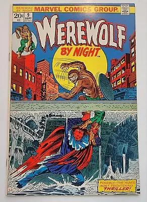 Buy Werewolf By Night #9 VF/ NM Len Wein ~ Tom Sutton Art 1973 Vintage Bronze Age  • 55.17£
