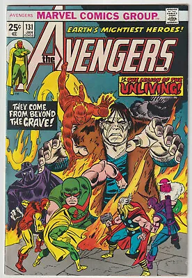 Buy Avengers #131 (Jan 1975, Marvel) VFN Condition (8.0), 1st Legion Of The Unliving • 18.39£
