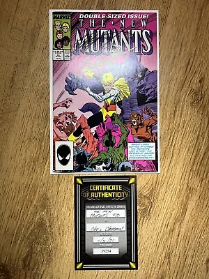 Buy New Mutants #50 (1987) Signed By Chris Claremont! Professor X, Starjammers VF/NM • 40£