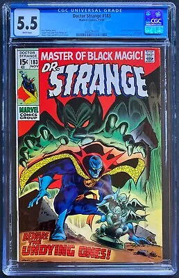 Buy Doctor Strange #183 CGC 5.5 (Marvel 1969). Last Issue! • 47.66£