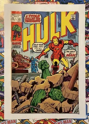 Buy Incredible Hulk #131 - Sept 1970 - Iron Man Appearance! - Fn (6.0) Pence Copy! • 16.99£
