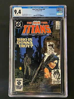 Buy New Teen Titans #38 CGC 9.4 (1984) - Origin Of Wonder Girl • 39.41£