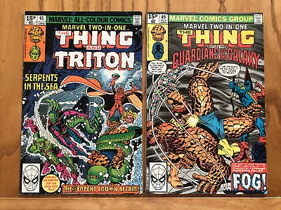 Buy Marvel Two-in-one Issues #65 And #69 1980 • 4.50£