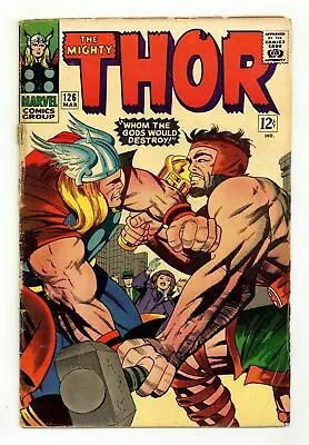 Buy Thor #126 GD+ 2.5 RESTORED 1966 • 89.20£