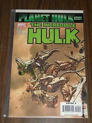 Buy Hulk Incredible #102 Marvel Comics Planet Hulk March 2007 Nm (9.4) • 7.99£