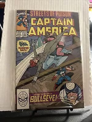 Buy Captain America #373 - Black Widow Vs. Diamondback! Marvel Comics, Bullseye! Fn • 3.55£