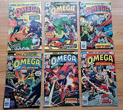 Buy Omega The Unknown Run 1, 2, 3, 4, 5, 6 1976-77, Marvel • 14.99£