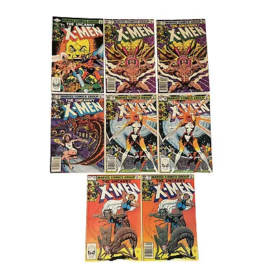 Buy Uncanny X-Men 8x LOT Run 161 162 163 164 165 Newsstand Binary Marvel Key Comics • 197.32£