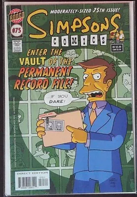 Buy SIMPSONS COMICS (1993) #75 - NM - Back Issue • 7.99£