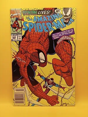 Buy AMAZING SPIDER-MAN #345 NM! Cletus Kasady Becomes Infected By Carnage NEWSSTAND! • 11.82£
