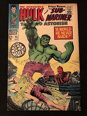 Buy Tales To Astonish 95 7.5 8.0 Marvel 1967 Submariner Go Hulk 1st Walter Newell Bd • 63.55£