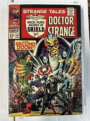 Buy Strange Tales #161 Mid Grade 1ST SILVER AGE YELLOW CLAW Jim Steranko Marvel 1967 • 24.10£