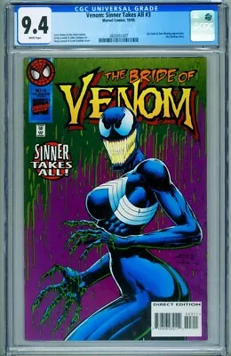 Buy Venom: Sinner Takes All #3 CGC 9.4-1995-She-Venom 3803451007 • 139.03£