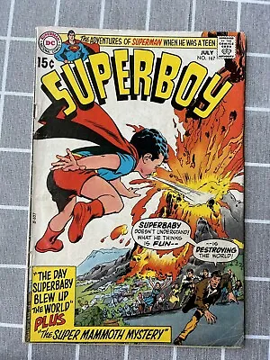 Buy Superboy # 167 D.C. Early Bronze-Age 15c Cover ITS SUPERMAN IN A DIAPER !! • 15.28£