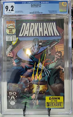 Buy Darkhawk #1 CGC 9.2 Marvel 1991 Comic Book 1st App. Of Darkhawk • 39.41£