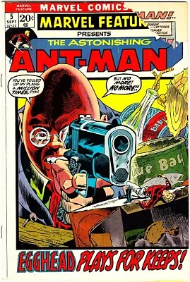 Buy MARVEL FEATURE #5 GD Signed Herb (Hulk/Godzilla) Trimpe Solo Ant-Man 1972 • 19.76£