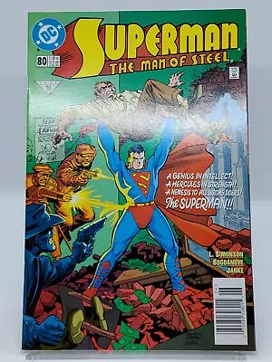 Buy Superman The Man Of Steel #80 VF/NM Newsstand DC Comics 1998 • 3.22£