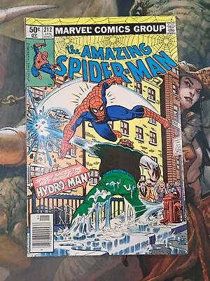 Buy Amazing Spider-Man #212 First Appearance Of Hydro-Man! Marvel 1981 • 27.71£