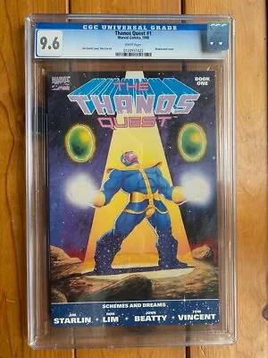 Buy Thanos Quest (1990) #1 CGC 9.6 Newstand • 39.75£