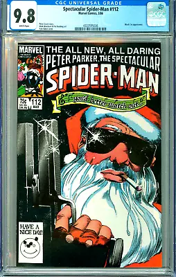 Buy SPECTACULAR SPIDER-MAN #112 CGC 9.8 WP Santa Claus GUN-PACKED CHRISTMAS COVER • 448.64£