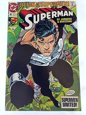 Buy Superman #81 DC Comics Sept 1993 Reign Of The Supermen! • 12.95£
