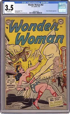 Buy Wonder Woman #63 CGC 3.5 1954 3899439009 • 195.80£