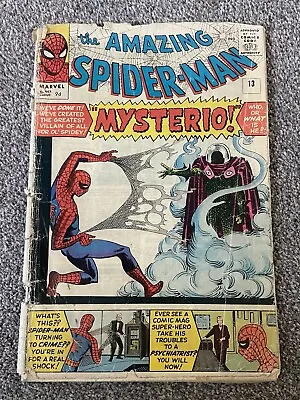 Buy Amazing Spider-Man 13 1st Mysterio 1964 Pence • 250£