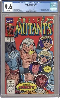 Buy New Mutants #87 - 1990 - CGC 9.6 - 1st Appearance Of Cable - 1st Print • 258.91£