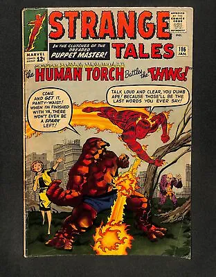 Buy Strange Tales #116 VG+ 4.5 1st Thing Crossover! 2nd Wong & Nightmare! • 44.77£