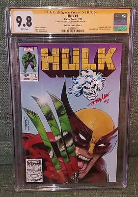 Buy Hulk #1 CGC SIGNATURE SERIES 9.8 Mayhew #340 Cover Homage REMARQUE/SKETCHED • 205.85£