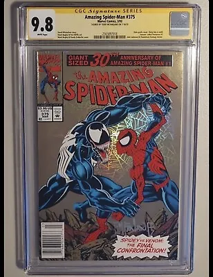 Buy RARE Newsstand CGC SS 9.8 (NM/MT) Amazing Spider-Man #375 Signed McFarlane - WPs • 394.96£