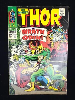 Buy The Mighty THOR #147 Classic Thor Battles Loki From Dec. 1967 In VG+ Condition • 31.18£