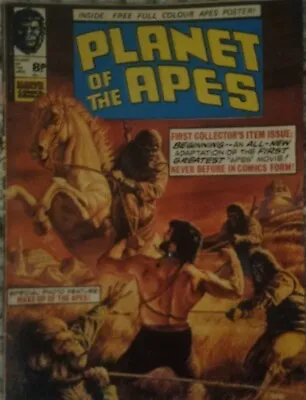 Buy Planet Of The Apes, Marvel Comics, Issue 1/10 No1. Comes With Poster 1/10 Vg • 219.99£