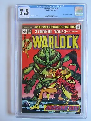 Buy Strange Tales 180 CGC 7.5 WP 1st Gamora Warlock 1975 • 78.65£