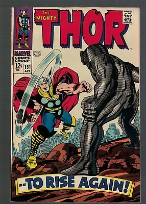 Buy Marvel Comics Thor 151 VFN 8.0 1968 Avengers Destroyer Appearance Glossy • 59.99£