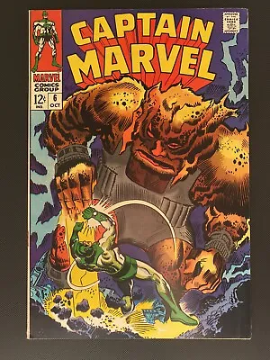 Buy Captain Marvel #6 Silver Age Marvel Comics NM- • 35.95£