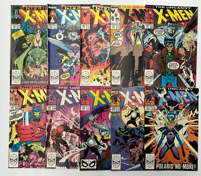 Buy Bulk Lot Of Uncanny X-Men 241-250 Marvel Comics Good Condition 10 Issue Run Set • 40£