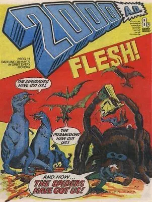 Buy 2000AD Prog 14 Judge Dredd British Issue  1 Comic Bag  28 5 77 1977 UK (b . • 12.99£