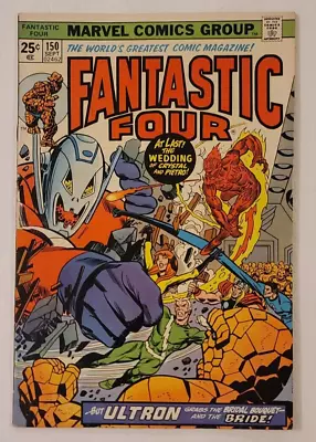 Buy Fantastic Four #150 Wedding Of Crystal And Quicksilver Marvel Comics Sep. 1974 • 14.39£