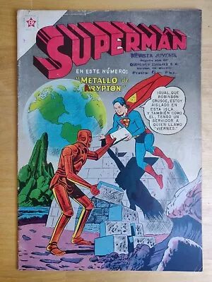 Buy SUPERBOY #49 - RARE Spanish Mexican Foreign - KEY 1st App Of Metallo Golden Age • 92.43£
