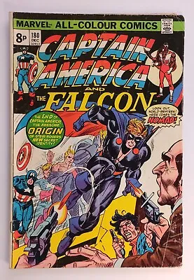 Buy Captain America #180 1974 Marvel (Pence Copy) Low Grade DETAILED PHOTOS • 3.99£
