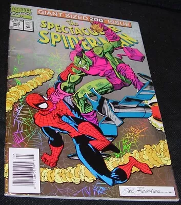 Buy The Spectacular Spider-Man 200,Giant-Sized,Green Goblin,1993,Chrome,F+ • 7.17£