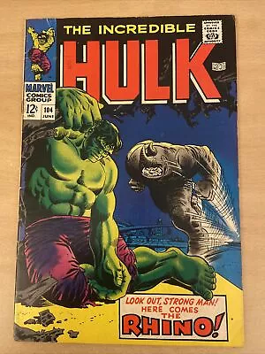 Buy Incredible Hulk #104 FN Classic Battle! Incredible Hulk Vs Rhino! • 44.99£