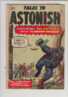 Buy TALES TO ASTONISH #37 GD+ 4th ANT-MAN!! • 63.25£
