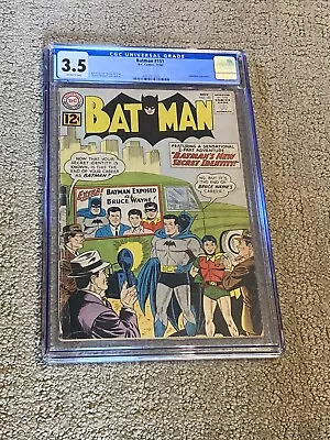 Buy Batman 151 CGC 3.5 OW Pages (Bruce Wayne Exposed As Batman- 1962) • 119.38£