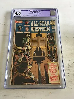 Buy Cgc All Star Western #10 1972 Dc 4.0 Slight C-1 Small Amount Of Color Touch • 199.12£